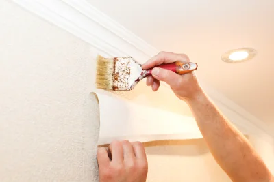 Pose de papier peint à Verlincthun — revêtements muraux et toiles de verre
